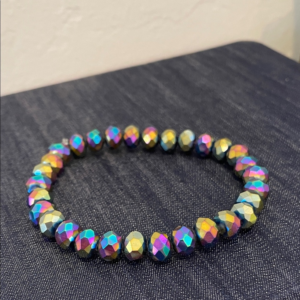 Iridescent Beaded Bracelet